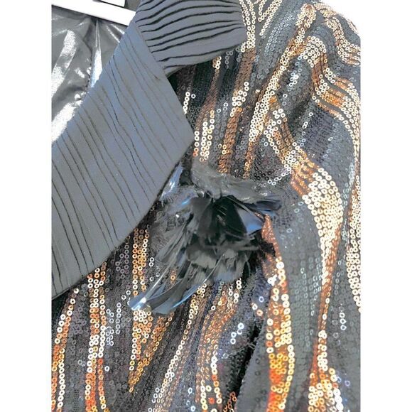 Sequin Jacket Tally Taylor Paris Rome Women's Medium - Picture 3 of 9